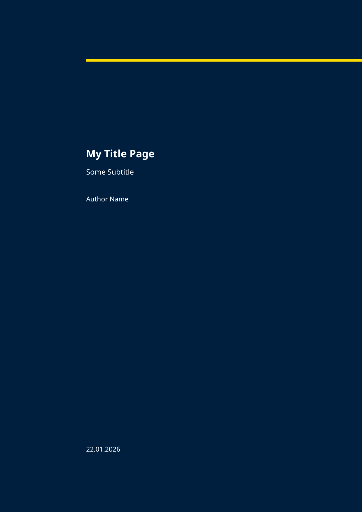 Title page